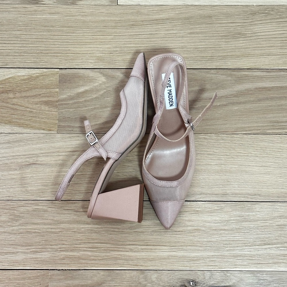 Steve Madden Women's Pink Slingback Heels